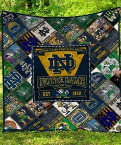 Notre Dame Fighting Irish NCAA Quilt Bedspread for a Chic and Comfortable Bed
