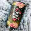 Oakland Athletics MLB Tumbler for Best Mom Ever with Cool Flower Design and MLB Logo