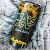 Oakland Athletics MLB Tumbler with Beautiful Sunflower Design and MLB Logo