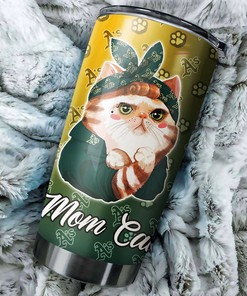 Oakland Athletics MLB Tumbler with Cat Mom Personalization - Perfect for Cat-loving Baseball Fans