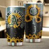 Oakland Athletics MLB Tumbler with Sunflower Design