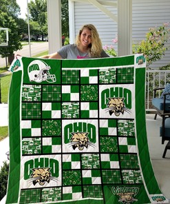 Ohio Bobcats Ncaa Quilt Bedding Set