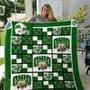 Ohio Logo Ncaa Ohio Bobcats Collection Combined Quilt Bedding Set
