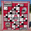 Ohio State Buckeyes Collection Quilt Blanket