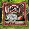 Ohio State Buckeyes Combined Love Quilt Bedding Set for Fans