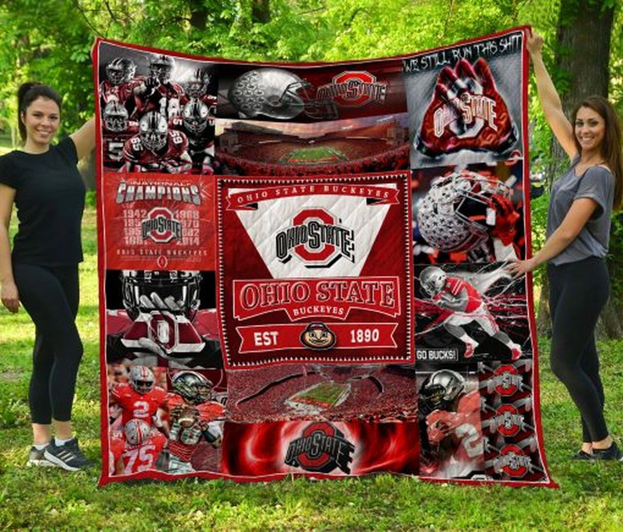 Ohio State Buckeyes NCAA Quilt Bedding Set for Fans