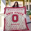 Ohio State Buckeyes Quilt Bedding Set Ver 2 for Fans