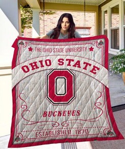 Ohio State Buckeyes Quilt Bedding Set Ver 2 for Fans