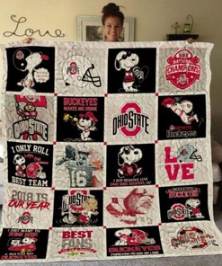 Ohio State Buckeyes Quilt Bedding Set with Unique Design