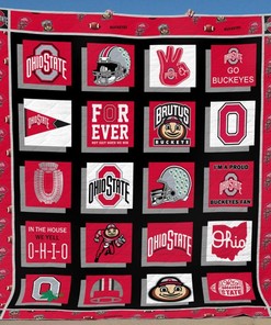 Ohio State Buckeyes Quilt Blanket with Iconic Design and Comfortable Material