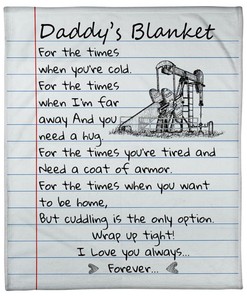 Oilfield Dad Birthday Blanket - Perfect Gift for Oilfield Dads
