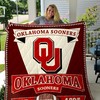 Oklahoma Sooners Big OU Ncaa Quilt Bedding Set with Soft Quilt Blanket for Fans