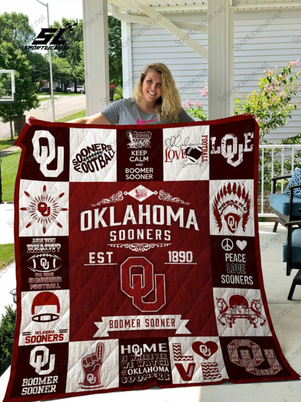Oklahoma Sooners NCAA Quilt Bedding Set