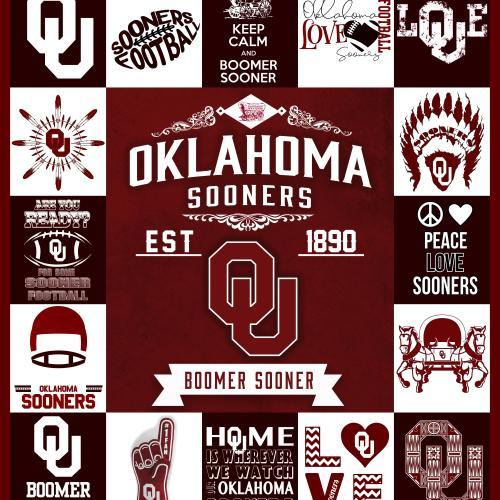 Oklahoma Sooners Quilt Bedding Set 011 for College Football Fans
