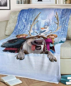 Olaf Frozen Fabric Quilt Bedding Set with Comical Design