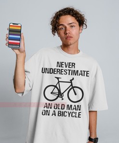 Old Guy On A Bicycle Tee | Funny Cycling Gift | Movie Fans Gifts for Men