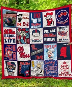 Ole Miss Rebels NCAA Quilt Bedding Set Perfect for Any Fan