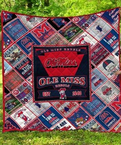 Ole Miss Rebels NCAA Quilt Blanket - Stay Warm and Show Your Rebel Pride
