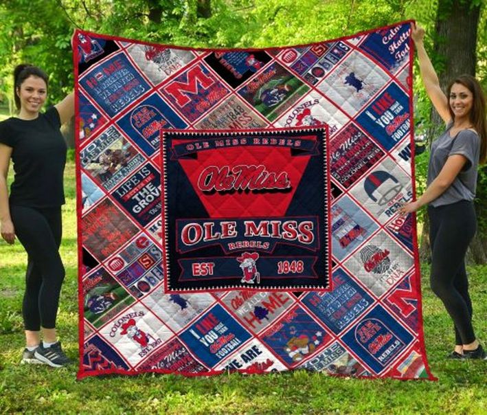 Ole Miss Rebels Ncaa Quilt Bedding Set - Stay Warm While Supporting Your Team