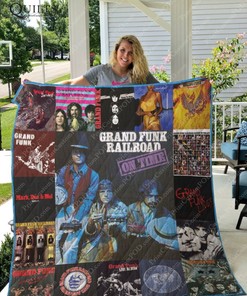 On Time Grand Funk Railroad Quilt Bedding Set for Fans