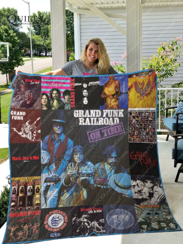 On Time Grand Funk Railroad Quilt Bedding Set for Fans