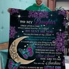Once Upon A Time, A Daughter Gifted A Beautiful Purple Flower Quilt Blanket By Mom