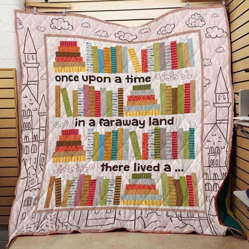 Once Upon A Time Fairytale Quilt Bedding Set with Quote