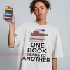 One Book Leads to Another T-Shirt - Classic Homage Fan Tee with One Book T Shirt Design