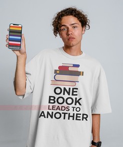 One Book Leads to Another T-Shirt - Classic Homage Fan Tee with One Book T Shirt Design