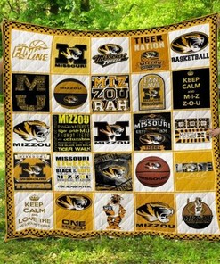 One-of-a-kind Mizzou Rah Quilt Bedding Set for University Fans