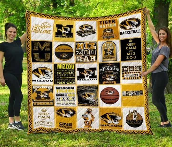 One-of-a-kind Mizzou Rah Quilt Bedding Set for University Fans