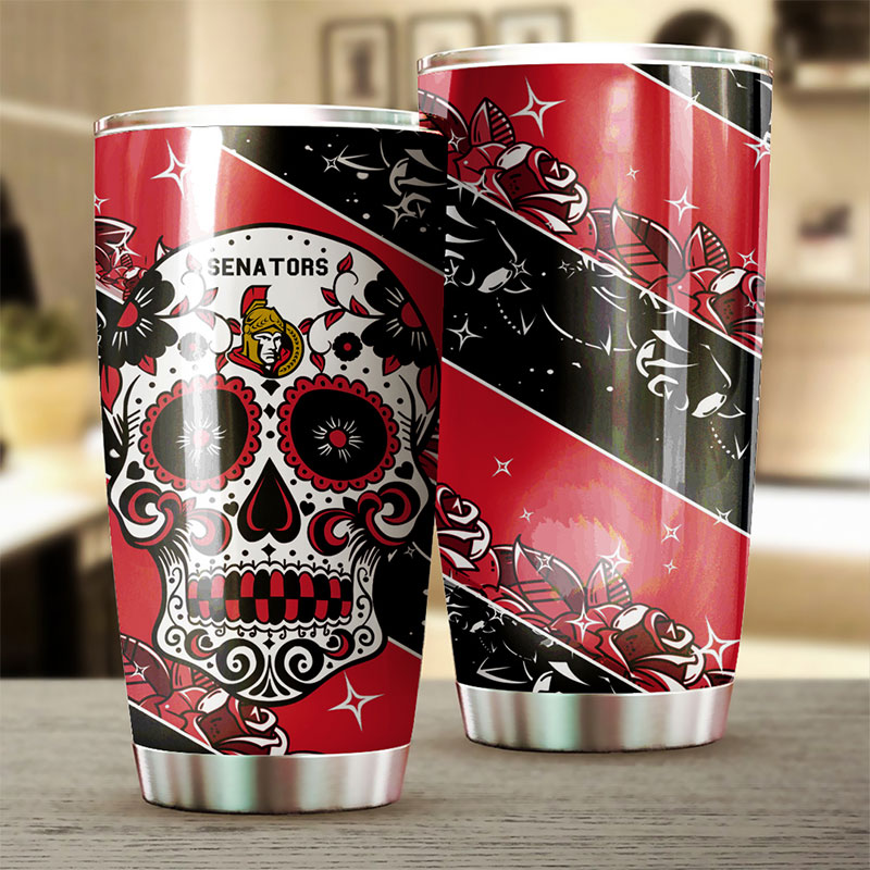 Ottawa Senators NHL Tumbler with Skull Design - G Fanatics