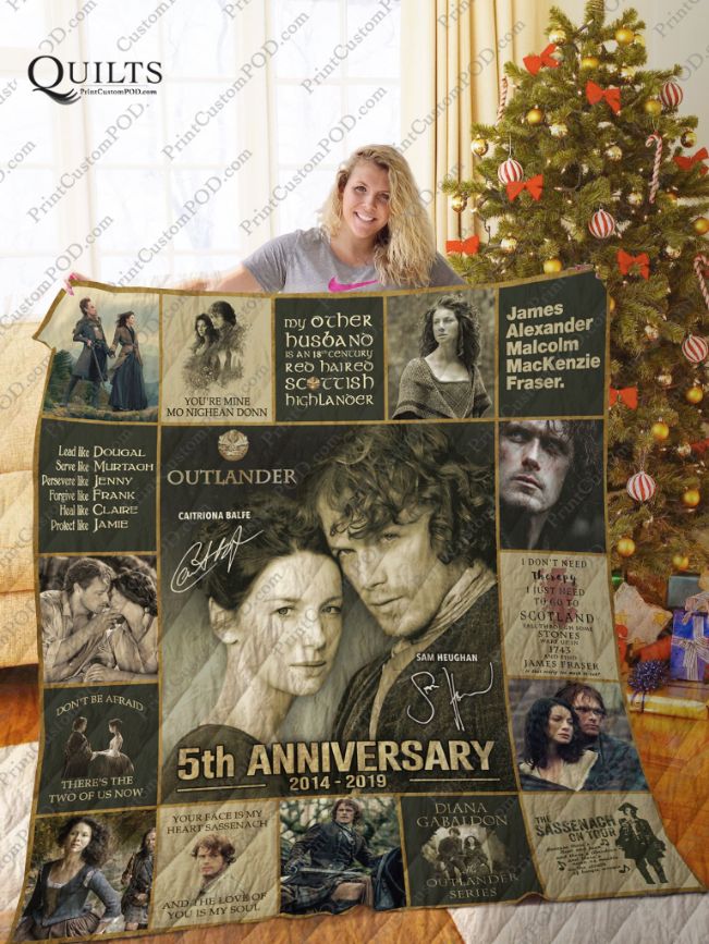 Outlander 5th Anniversary Collected Quilt Bedding Set for Fans