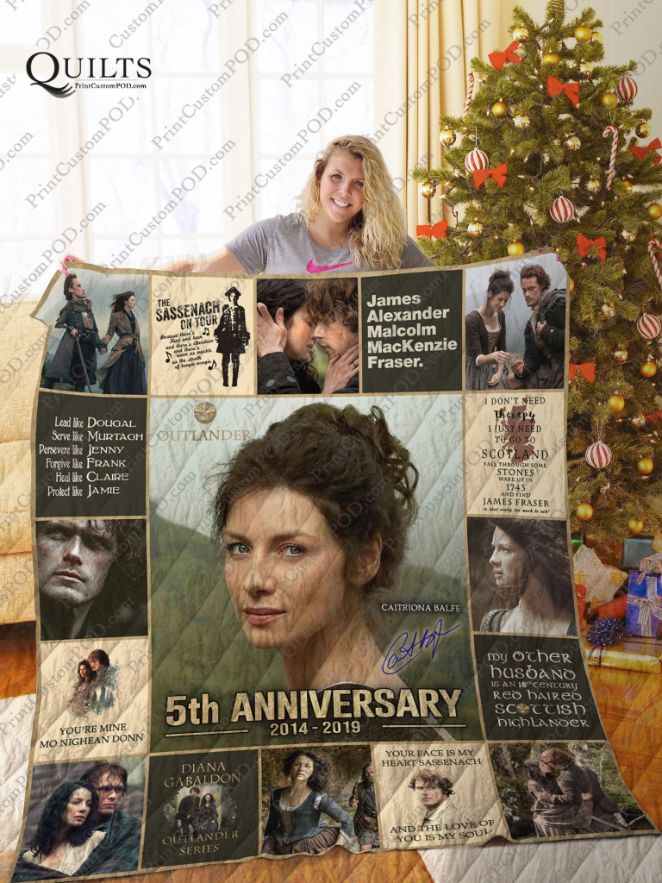 Outlander 5th Anniversary Quilt Blanket - TV Series Bedding