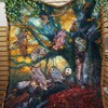 Owl Fleece Blanket Quilt Bed Set for Kids