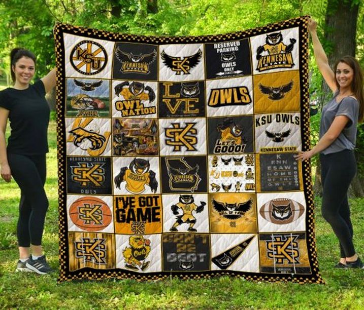 Owl Nation NCAA Kennesaw State Owls Collection Quilt Blanket for Fans