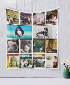 Pacific Northwest Wonderful Country Rock Singer Quilt Blanket - A Tribute to Gram Parsons