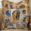 Painting Elephant Quilt Blanket for Animal Lovers
