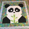 Panda Paper Art Cute Animal Inspired Quilt Bedding Set