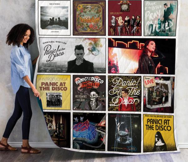 Panic! at the Disco fans, get cozy with this quilt blanket