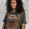 Papa Bear PRIDE Shirt, Unisex LGBTQ+ Queer Tee, Human's Rights Top, Funny Gay Pride Gift, Rainbow Apparel