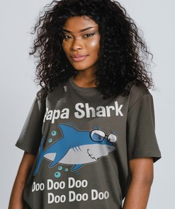 Papa Shark Family Shirts | Matching Family Shirts | Grandfather Shark Tee | Movie Shirts for Kids