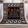 Papa, The Man, The Myth, The Legend Bed Set - Customized Bed Set for Fathers