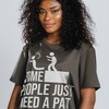 Pat in the Back Sarcastic Women's Shirt for Those Who Appreciate Humorous Insults