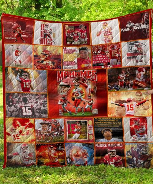 Patrick Mahomes Quilt Bedding Set for Football Fans