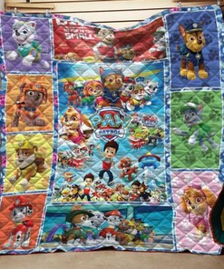 Paw Patrol Quilt Bedding Set 3D with Adorable Cartoon Dogs