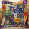 Peaceful Frog Boho Quilt Bedding Set