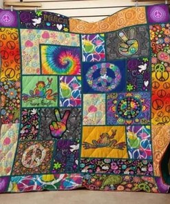 Peaceful Frog Boho Quilt Bedding Set