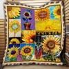 Peaceful Hippie Sunflower Quilt To Promote Calm & Positivity