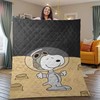 Peanuts Gift for Fan with Snoopy Duvet Quilt Bedding Set Quilt Blanket - Perfect for Your Bed